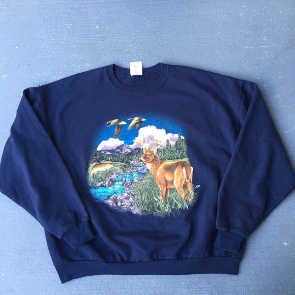 Wildlife crewneck sweatshirts Clearance